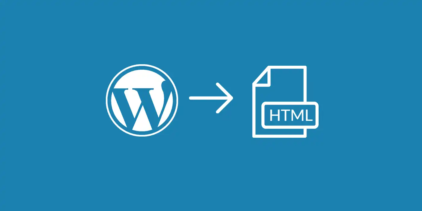 How to convert WordPress site to HTML